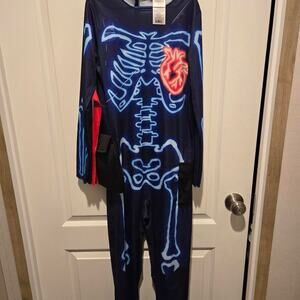 Fortnite skeleton costume kids size large